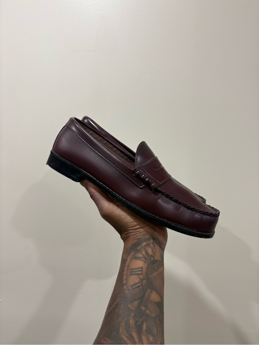Vintage Leather Penny Loafers